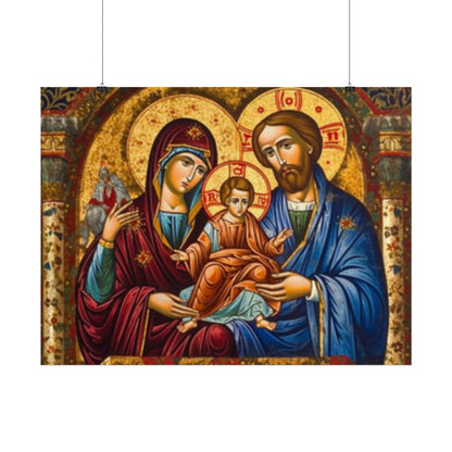 Jesus mary joseph poster (free shipping)