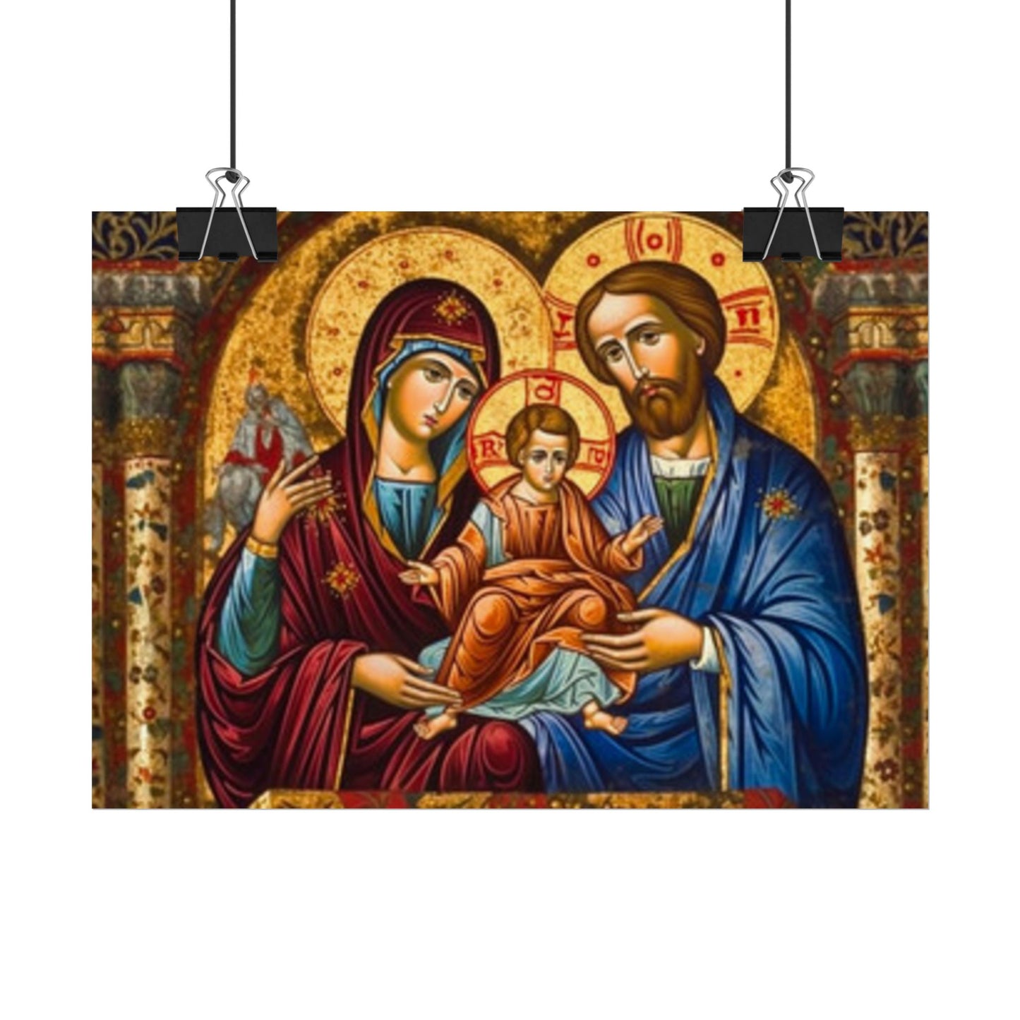 Jesus mary joseph poster (free shipping)