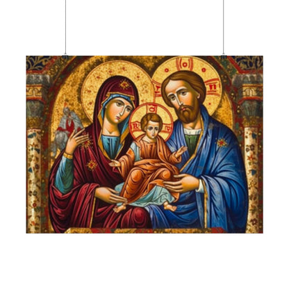 Jesus mary joseph poster (free shipping)