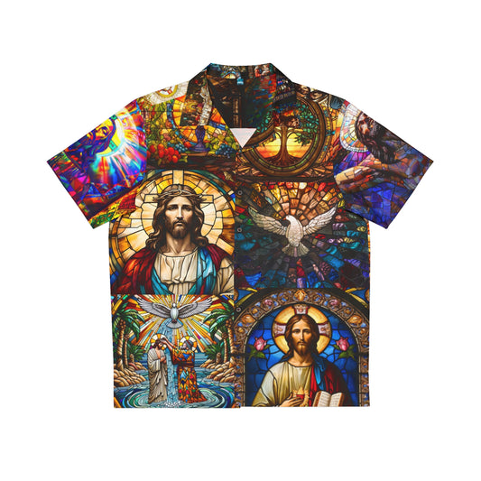 Men's stain glass Hawaiian Shirt 2.0