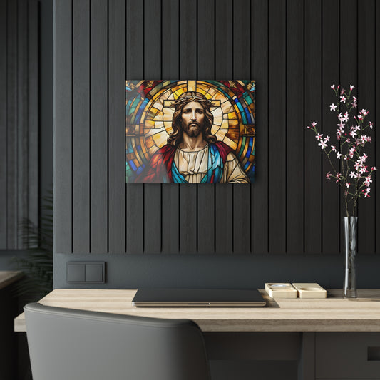 Acrylic Print Jesus stainglass 1