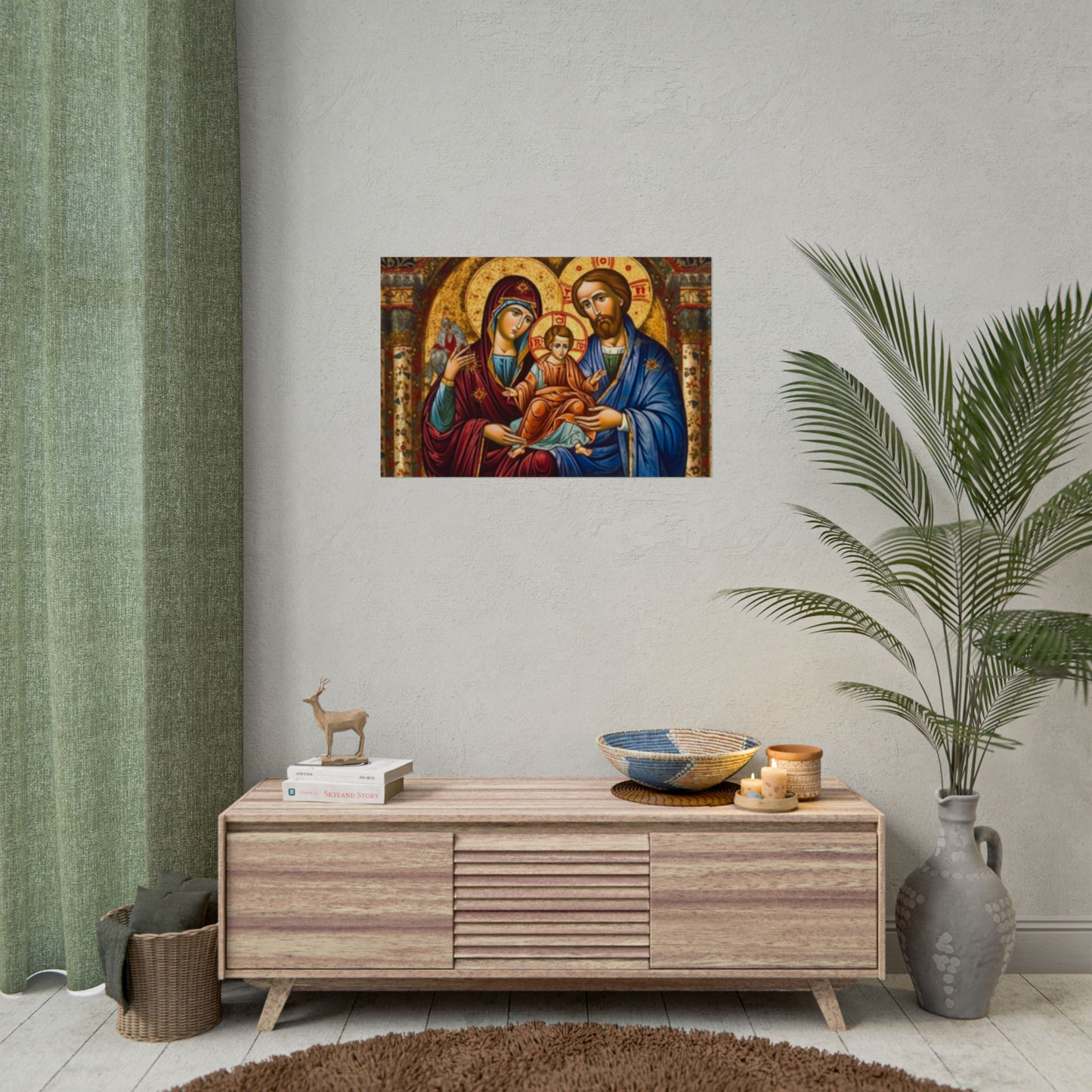 Jesus mary joseph poster (free shipping)