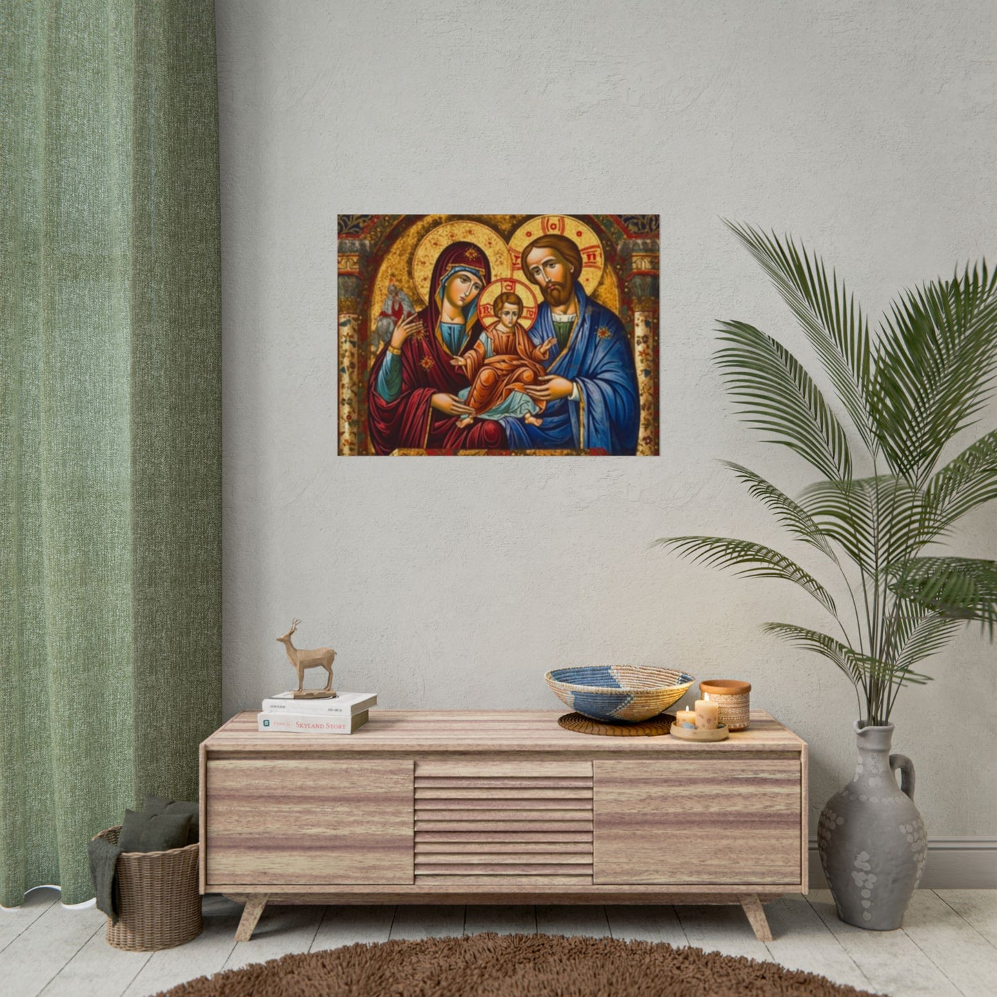 Jesus mary joseph poster (free shipping)