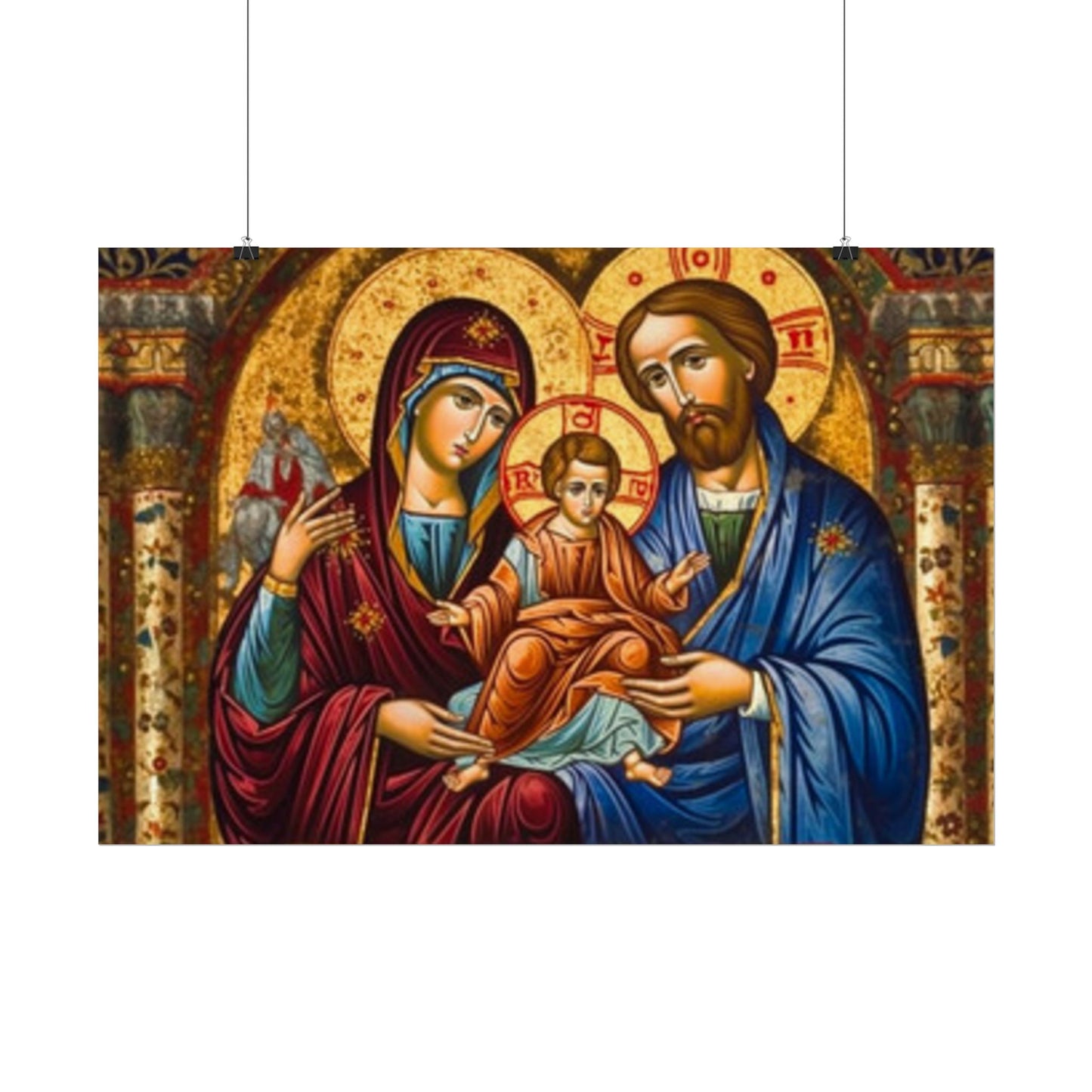 Jesus mary joseph poster (free shipping)