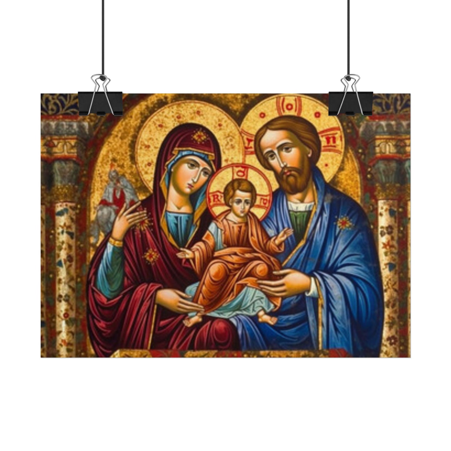 Jesus mary joseph poster (free shipping)