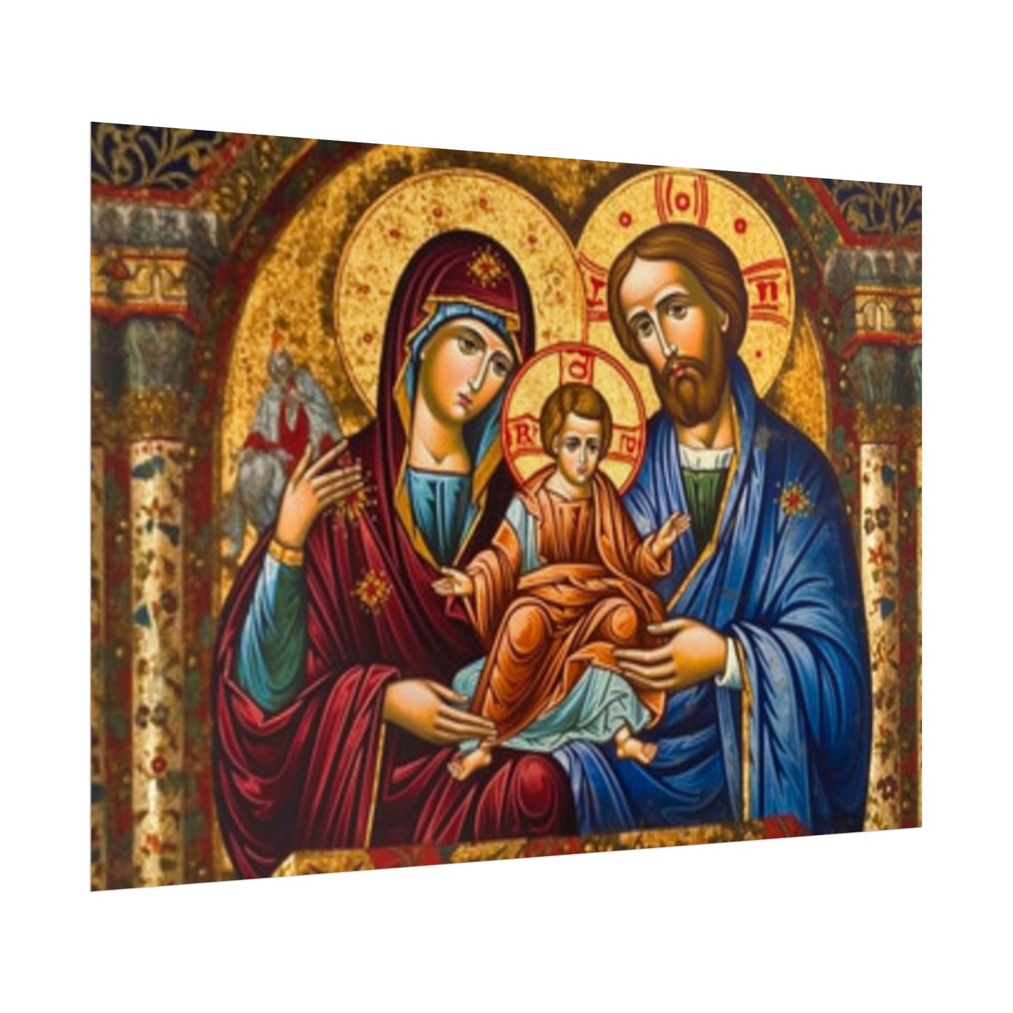 Jesus mary joseph poster (free shipping)