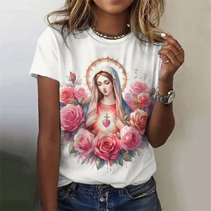 Mary Women's tee multiple colors