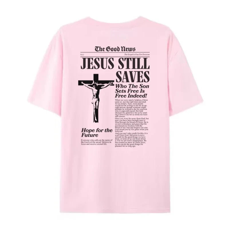 Women Retro Fashion Jesus T-Shirt