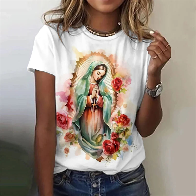 Mary Women's tee multiple colors