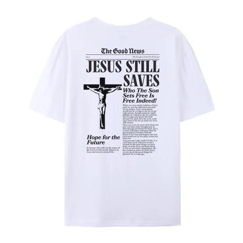 Women Retro Fashion Jesus T-Shirt