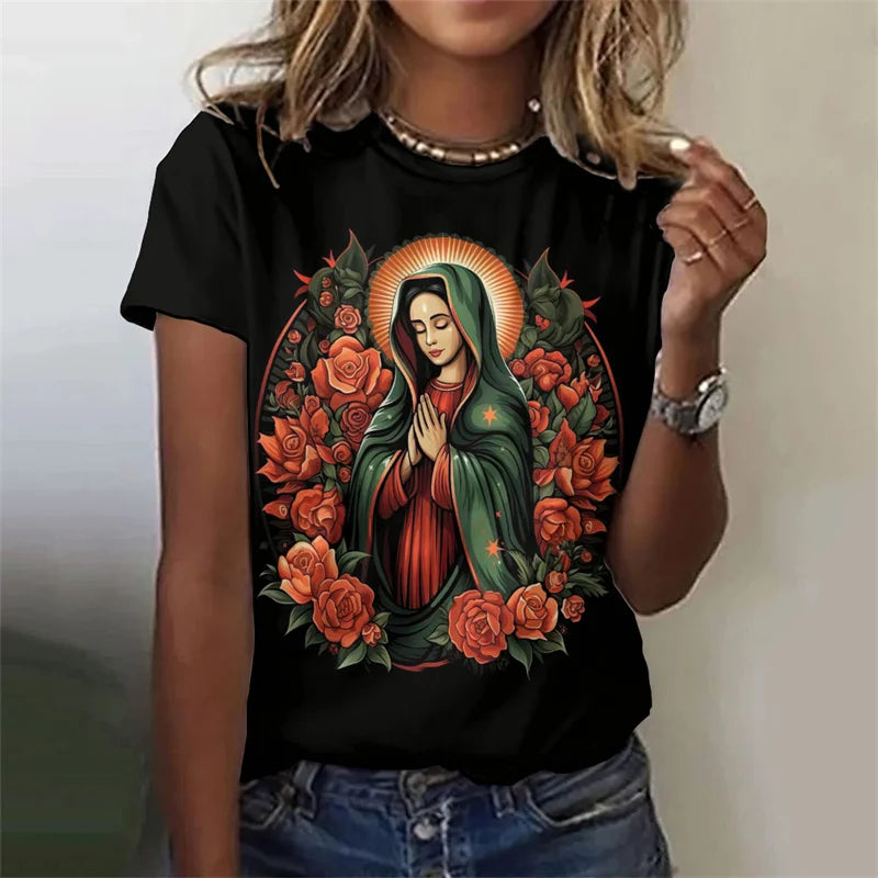 Mary Women's tee multiple colors