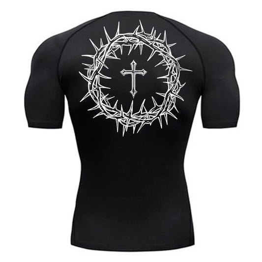 Redemptive crown of thorns fitness compression